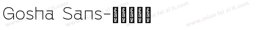 Gosha Sans字体转换